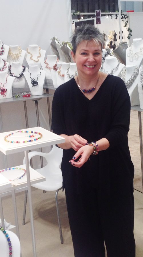 Nikaia's owner, Nathalie Duncan Contemporary jewelry